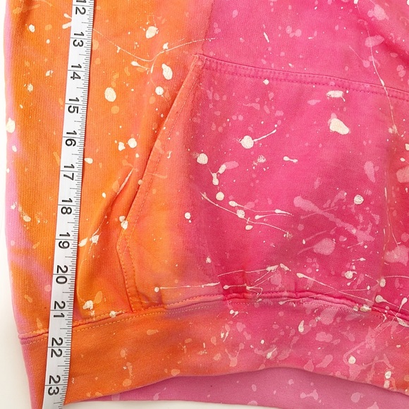 NU VINTAGE Tie-dye Smiley Hoodie. Beautiful, heavy and thick. Made in the USA - Picture 10 of 13